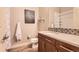 Stylish bathroom boasts sleek vanity, elegant fixtures, and modern decorative tile design for a sophisticated look at 5401 S Park Terrace Ave # 109A, Greenwood Village, CO 80111