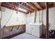 Basement laundry area with full size washer and dryer at 6726 S Franklin St, Centennial, CO 80122