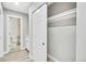 Hallway with closet and bathroom access at 2707 Valmont Rd # 106B, Boulder, CO 80304