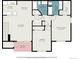 Detailed floorplan showcasing the layout of the kitchen, living room, bedrooms, bathrooms, and balcony at 905 S Zeno Way # 204, Aurora, CO 80017