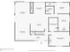 Detailed floor plan of the first floor, showcasing the layout of living room, kitchen, bedrooms, and bathrooms at 5200 W Rowland Ave, Littleton, CO 80128