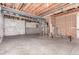 Spacious unfinished basement offering potential for future living space and customization at 14065 Harrison St, Thornton, CO 80602