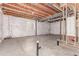 Unfinished basement providing a blank canvas for customization and expansion at 14065 Harrison St, Thornton, CO 80602