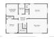 Basement floor plan with bedrooms, bathroom, and bonus room at 9647 Pelon Dr, Northglenn, CO 80260