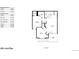 Detailed first floor plan showcasing layout with dimensions, including kitchen, living, and dining areas at 14359 E Grand Dr # 158, Aurora, CO 80015