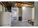 This basement includes a laundry area with washer and dryer and plenty of space at 1517 S Owens St # 5, Denver, CO 80232