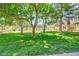 A view of the townhouse complex showcasing lush green spaces and mature trees at 1517 S Owens St # 5, Denver, CO 80232