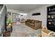 Comfortable living room with stylish furnishings and an open layout flowing into the dining area at 1517 S Owens St # 5, Denver, CO 80232