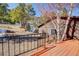 Home exterior viewed from backyard deck at 11540 Inspiration Rd, Golden, CO 80403