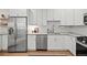 Bright kitchen features white cabinets, stainless steel appliances, and modern finishes at 3003 California St, Denver, CO 80205