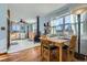 Kitchen dining area with wood table and chairs at 347 Buena Vista, Palmer Lake, CO 80133