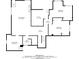 Basement floor plan of a home showing the layout of bedrooms, bathrooms, and utility spaces at 1123 Oakhurst Dr, Broomfield, CO 80020