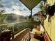 Scenic deck offers mountain views with comfortable seating and privacy at 3209 Redstone Rd # 12B, Boulder, CO 80305