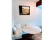 Cozy dining nook with built-in seating, a marble table, and natural light at 3209 Redstone Rd # 12B, Boulder, CO 80305