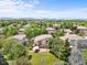 Aerial view showcases the backyard, patio, home, and neighborhood at 4520 Maroon Cir, Broomfield, CO 80023