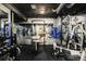 Home gym featuring weights, mirrors, and exercise equipment for a complete workout space at 3502 Birch Ave, Parker, CO 80134