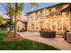 Lovely outdoor patio with ambient lighting, ideal for evening relaxation and gatherings at 3502 Birch Ave, Parker, CO 80134