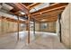 Unfinished basement featuring concrete floors and exposed ceiling at 5531 Fox Meadow Ave, Highlands Ranch, CO 80130