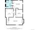Detailed floor plan of the home highlighting the bedroom, recreation room, and utility spaces at 5743 Field St, Arvada, CO 80002