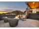 Rooftop deck with fire pit and comfortable seating for outdoor enjoyment at 257 Jackson St, Denver, CO 80206