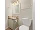 Basement bathroom with pedestal sink and toilet at 2142 Sherri Mar St, Longmont, CO 80501