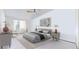 Bright bedroom with a ceiling fan, soft lighting, neutral tones, and stylish decor for a calm and inviting space at 775 S Alton Way # 3D, Denver, CO 80247