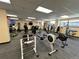 Fully equipped fitness center with a variety of exercise machines for cardio and strength training at 775 S Alton Way # 3D, Denver, CO 80247