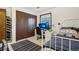 Bedroom with carpet, closet, window, bed, and desk, creating a cozy and functional space at 2900 Shadow Creek Dr # 201, Boulder, CO 80303