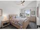 Inviting bedroom with a ceiling fan, a work space, and natural light at 9742 Burntwood Ct, Highlands Ranch, CO 80126