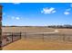 Fenced backyard overlooking an expansive open space with walking path and community at 20162 E 53Rd Pl, Denver, CO 80249