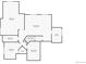 Floor plan showcasing the layout of the bedrooms, bathroom, Gathering room, and office at 15653 Split Creek Dr, Monument, CO 80132
