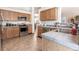 Well-maintained kitchen with stainless steel appliances and tile countertops, perfect for preparing gourmet meals at 15653 Split Creek Dr, Monument, CO 80132