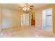 Spacious bedroom with an open closet and ensuite bath providing versatile living at 2035 Overland Dr, Brighton, CO 80601