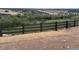 Spacious backyard area featuring a wooden fence, natural vegetation, and distant views at 4284 Ridgewalk Pt, Castle Rock, CO 80108