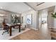 Comfortable office with a wooden desk and shelving at 4284 Ridgewalk Pt, Castle Rock, CO 80108