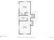 Floor plan layout for second floor, includes two bedrooms and a bathroom at 6664 Gray St, Arvada, CO 80003