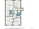 Upstairs floor plan featuring primary bedroom, bedrooms, baths, and walk-in closet at 6527 S Ammons Ct, Littleton, CO 80123