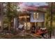 Unique contemporary home with mixed materials and deck in wooded setting at 167 Independence Cir, Breckenridge, CO 80424