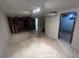 Unfinished basement space offers potential for customization with open layout and exposed ceiling at 8319 Quivas Way, Denver, CO 80221