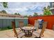 Private patio featuring pavers and outdoor seating, perfect for gatherings at 9060 E Cherry Creek South Dr # E, Denver, CO 80231