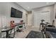 Finished basement with music space and entertainment area at 11796 Edenfeld St, Parker, CO 80134