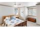 Bright bedroom with built-in storage and window seat at 2512 Premier Pl, Boulder, CO 80304