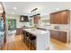 Modern kitchen with wood cabinets and large island at 2512 Premier Pl, Boulder, CO 80304