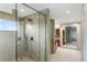 Large walk-in shower with multiple shower heads at 2512 Premier Pl, Boulder, CO 80304