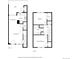 Detailed floor plan showcasing the layout of the home's two floors and room placement at 1457 S Pierce St, Lakewood, CO 80232