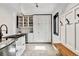 Stylish mud room with custom built-ins, storage, and a convenient bench at 7388 S Ireland Cir, Centennial, CO 80016