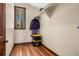 Walk-in closet with hardwood floors and a window, providing natural light at 209 American Way, Breckenridge, CO 80424