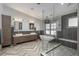 A luxurious bathroom showcasing a freestanding tub, dual sinks, and a glass-enclosed shower at 424 Grape St, Denver, CO 80220