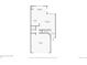 First floor plan showing kitchen, living room, bathroom, dining room, and garage at 9316 Harrison St, Thornton, CO 80229