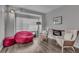 Cozy living room with a modern fireplace, comfortable seating, and stylish decor at 18647 E Berry Dr, Aurora, CO 80015